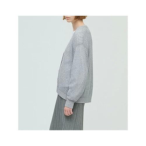 【ミズイロ インド/mizuiro ind】のメッシュVネックカーディガン 人気、トレンドファッション・服の通販 founy(ファニー) 　ファッション　Fashion　レディースファッション　Fashion for Women　トップス・カットソー　Cut & Sew Tops　カーディガン・羽織り　Layered Style Cardigans　Vネックトップス　V-Neck Tops / V-Cut Neckline Shirts　おすすめ　Recommended / Our Picks　カーディガン　Cardigan, Knitwear　コンパクト　Compact, Small Size　ベーシック　Basic, Essential　メッシュ　Mesh, Net Fabric　人気　Popular, Best Seller　other-3|ID: prp329100004644569 ipo3291000000036044261