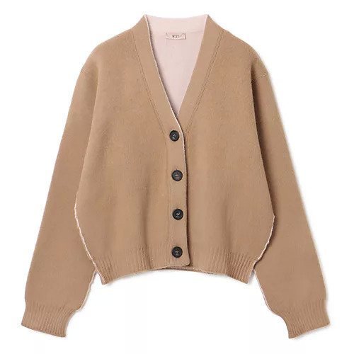 【ヌメロ ヴェントゥーノ/N°21】のカーディガン インテリア・キッズ・メンズ・レディースファッション・服の通販 founy(ファニー) 　ファッション　Fashion　レディースファッション　Fashion for Women　トップス・カットソー　Cut & Sew Tops　カーディガン・羽織り　Layered Style Cardigans　2023年　2023　2023-2024秋冬・A/W　Autumn/Winter 2023–24 AW23–24　カーディガン　Cardigan, Knitwear　ショルダー　Shoulder, Shoulder Strap　ドロップ　Drop Shoulder, Dropped Style　パイピング　Piping, Trim Design　洗える　Machine Washable　CAMEL/PINK|ID: prp329100004644573 ipo3291000000033512337