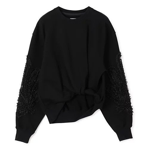 【テルマ/TELMA】のEmbroidered Sweatshirt インテリア・キッズ・メンズ・レディースファッション・服の通販 founy(ファニー) ファッション Fashion レディースファッション Fashion for Women トップス・カットソー Cut & Sew Tops シャツ・ブラウス・オフィスカジュアル Elegant Blouses & Button-Ups レディースパーカー・カジュアルフーディー Casual Hoodies & Sweatshirts ロングTシャツ・Tシャツ Longline T-Shirts & Tees スウェット・クルーネックトップス Sweatshirts & Crewnecks / Relaxed Fit Sweat Tops 2025年 2025 2025-2026秋冬・A/W Autumn/Winter 2025–26 AW25–26 スウェット / スエット Sweatshirt, Sweatwear フロント Front, Front Design 洗える Machine Washable Black|ID: prp329100004644576 ipo3291000000035919593