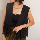 【ノーリーズ/NOLLEY'S】の【MAQWEL/マクウェル】《セットアップ対応》ウォッシャブルエンブロイダリーレースベスト 人気、トレンドファッション・服の通販 founy(ファニー) ファッション Fashion レディースファッション Fashion for Women アウター Coat / Outerwear Collection トップス・カットソー Cut & Sew Tops ベスト&ジレ / 重ね着スタイル Vests & Gilets 2025年 2025 2025-2026秋冬・A/W Autumn/Winter 2025–26 AW25–26 おすすめ Recommended / Our Picks キャミソール Camisole, Spaghetti Strap Top セットアップ Set-Up, Coordinated Outfit ベスト Vest, Waistcoat thumbnail ブラック|ID: prp329100004644577 ipo3291000000033512431