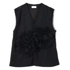 【マージ/MARGE】のTaffeta frill detail gilet Black|ID: prp329100004644579 ipo3291000000034941540