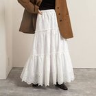 【ノーリーズ/NOLLEY'S】の【MAQWEL/マクウェル】《セットアップ対応》ウォッシャブルエンブロイダリーレーススカート 人気、トレンドファッション・服の通販 founy(ファニー) ファッション Fashion レディースファッション Fashion for Women セットアップ Matching Sets スカート・ミニ/ミディ/マキシ Skirts / Mini, Midi & Maxi Skirts 2025年 2025 2025-2026秋冬・A/W Autumn/Winter 2025–26 AW25–26 おすすめ Recommended / Our Picks セットアップ Set-Up, Coordinated Outfit ドローコード Drawcord, Drawstring Cord ロング Long, Long-Length thumbnail オフホワイト|ID: prp329100004644581 ipo3291000000033512484