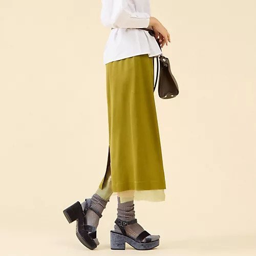 【マルティニーク/martinique】のウールサテンスカート 人気、トレンドファッション・服の通販 founy(ファニー) 　ファッション　Fashion　レディースファッション　Fashion for Women　スカート　Skirts　おすすめ　Recommended / Our Picks　オーガンジー　Organza Fabric　サテン　Satin, Glossy Fabric　シルク　Silk, 100% Silk　ストレッチ　Stretch, Stretchy Fabric　秋　Autumn　A/W・秋冬　Autumn/Winter　other-2|ID: prp329100004644583 ipo3291000000033512497