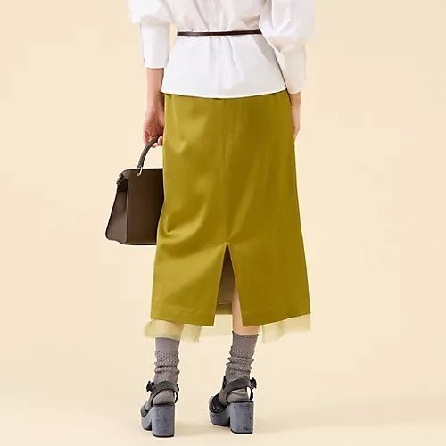 【マルティニーク/martinique】のウールサテンスカート 人気、トレンドファッション・服の通販 founy(ファニー) 　ファッション　Fashion　レディースファッション　Fashion for Women　スカート　Skirts　おすすめ　Recommended / Our Picks　オーガンジー　Organza Fabric　サテン　Satin, Glossy Fabric　シルク　Silk, 100% Silk　ストレッチ　Stretch, Stretchy Fabric　秋　Autumn　A/W・秋冬　Autumn/Winter　other-3|ID: prp329100004644583 ipo3291000000033512498