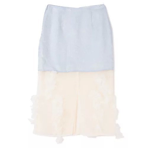 【マージ/MARGE】のSatin layered flower motif skirt 人気、トレンドファッション・服の通販 founy(ファニー) 　ファッション　Fashion　レディースファッション　Fashion for Women　スカート　Skirts　2025年　2025　2025-2026秋冬・A/W　Autumn/Winter 2025–26 AW25–26　シルク　Silk, 100% Silk　フェミニン　Feminine, Girly　フラワー　Flower, Floral　other-2|ID: prp329100004644585 ipo3291000000033512513