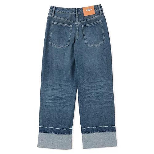 【シモーン ロシャ/SIMONE ROCHA】のCROPPED DISTRESSED STRAIGHT LEG JEANS W/ EMB 人気、トレンドファッション・服の通販 founy(ファニー) 　ファッション　Fashion　レディースファッション　Fashion for Women　2025年　2025　2025-2026秋冬・A/W　Autumn/Winter 2025–26 AW25–26　クラッシュ　Distressed, Crashed Style　デニム　Denim, Jeans Material　パッチ　Patch, Appliqué　ビジュー　Bijou, Jewel-like Accent　フラワー　Flower, Floral　モチーフ　Motif, Design Theme　洗える　Machine Washable　other-2|ID: prp329100004644595 ipo3291000000033512849