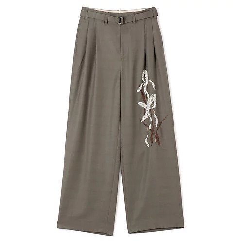 【マージ/MARGE】のWool sequin-embellished belted trousers インテリア・キッズ・メンズ・レディースファッション・服の通販 founy(ファニー) https://founy.com/ ファッション Fashion レディースファッション Fashion for Women 2025年 2025 2025-2026秋冬・A/W Autumn/Winter 2025–26 AW25–26 スパンコール Sequins, Sequin Embellishment セットアップ Set-Up, Coordinated Outfit ボタニカル Botanical, Floral Pattern ヴィンテージ Vintage Style |ID: prp329100004644596 ipo3291000000033512854