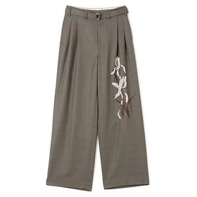 【マージ/MARGE】のWool sequin-embellished belted trousers 人気、トレンドファッション・服の通販 founy(ファニー) ファッション Fashion レディースファッション Fashion for Women 2025年 2025 2025-2026秋冬・A/W Autumn/Winter 2025–26 AW25–26 スパンコール Sequins, Sequin Embellishment セットアップ Set-Up, Coordinated Outfit ボタニカル Botanical, Floral Pattern ヴィンテージ Vintage Style |ID:prp329100004644596