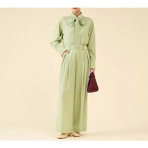 【マルティニーク/martinique】のシアーウールワイドパンツ 人気、トレンドファッション・服の通販 founy(ファニー) 　ファッション　Fashion　レディースファッション　Fashion for Women　パンツ　Pants & Trousers　おすすめ　Recommended / Our Picks　セットアップ　Set-Up, Coordinated Outfit　フラット　Flat, Flat Shoes　フロント　Front, Front Design　other-3|ID: prp329100004644602 ipo3291000000033513249