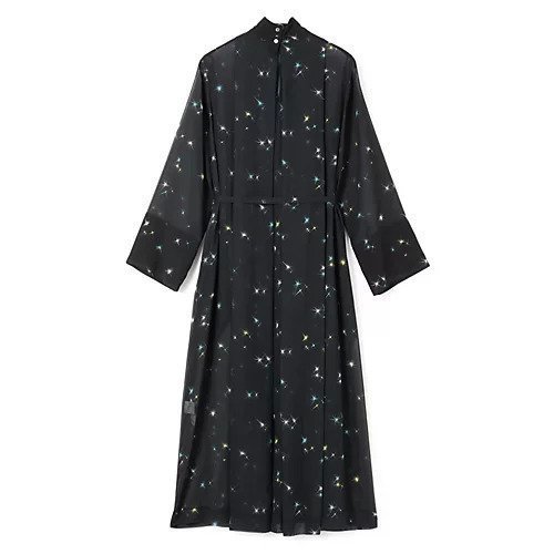 【テルマ/TELMA】のPrinted Sheer Dress 人気、トレンドファッション・服の通販 founy(ファニー) 　ファッション　Fashion　レディースファッション　Fashion for Women　ワンピース　Dresses　フォーマル・パーティードレス・結婚式用ドレス　Elegant & Casual Dresses　2025年　2025　2025-2026秋冬・A/W　Autumn/Winter 2025–26 AW25–26　シアー　Sheer, See-Through　スタイリッシュ　Stylish, Fashionable　スタンド　Stand Collar, Upright Stand　プリーツ　Pleats, Pleated　モダン　Modern, Contemporary　洗える　Machine Washable　other-2|ID: prp329100004644607 ipo3291000000033513330