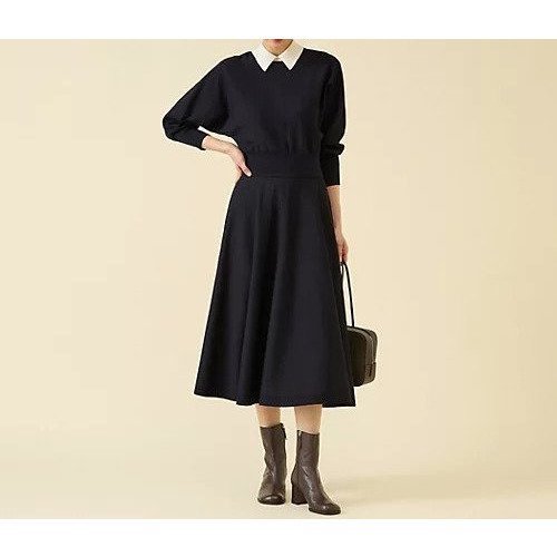 【マルティニーク/martinique】の衿ドルマンニットワンピース 人気、トレンドファッション・服の通販 founy(ファニー) 　ファッション　Fashion　レディースファッション　Fashion for Women　ワンピース　Dresses　ニットワンピース　Knit Dresses　おすすめ　Recommended / Our Picks　 other-1|ID: prp329100004644609 ipo3291000000033513367