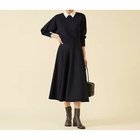 【マルティニーク/martinique】の衿ドルマンニットワンピース ネイビー&#215;オフ|ID:prp329100004644609