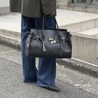 【ノーリーズソフィー/NOLLEY'S sophi】のひねりベルトレザートートバッグ ブラック|ID: prp329100004644617 ipo3291000000034615139