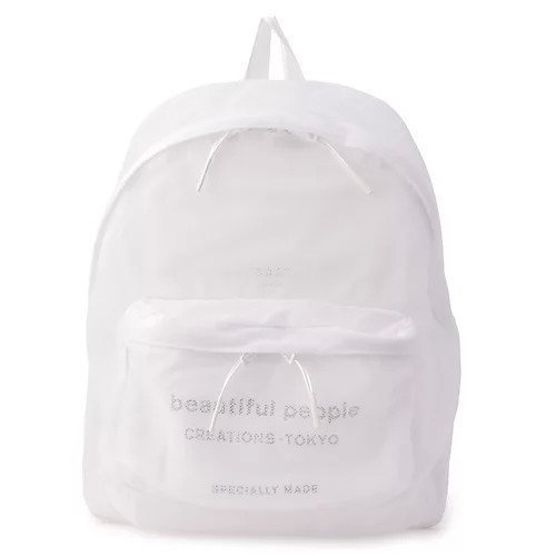 【ビューティフル ピープル/beautiful people】のnothing to hideback pack インテリア・キッズ・メンズ・レディースファッション・服の通販 founy(ファニー) 　ファッション　Fashion　レディースファッション　Fashion for Women　2025年　2025　2025-2026秋冬・A/W　Autumn/Winter 2025–26 AW25–26　メッシュ　Mesh, Net Fabric　white|ID: prp329100004644619 ipo3291000000034865792