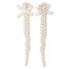 【シモーン ロシャ/SIMONE ROCHA】のPETITE BOW DETAIL DRIP EARRINGS 人気、トレンドファッション・服の通販 founy(ファニー) ファッション Fashion レディースファッション Fashion for Women ジュエリー Jewelry ファッションリング Fashion Rings イヤリング・フープ・ドロップタイプ Hoop, Drop & Clip Earrings 2025年 2025 2025-2026秋冬・A/W Autumn/Winter 2025–26 AW25–26 パール Pearl, Pearl Accent フェミニン Feminine, Girly リボン Ribbon, Bow thumbnail PEARL|ID: prp329100004644647 ipo3291000000033514419
