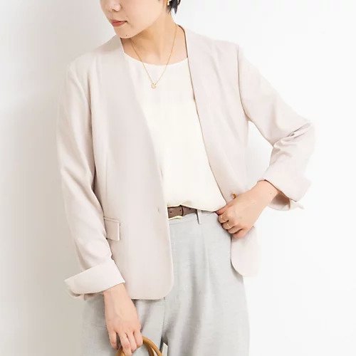 【ノーリーズソフィー/NOLLEY'S sophi】の《セットアップ対応》ウォッシャブルカットジョーゼットノーカラージャケット インテリア・キッズ・メンズ・レディースファッション・服の通販 founy(ファニー) https://founy.com/ ファッション Fashion レディースファッション Fashion for Women アウター Coat / Outerwear Collection レディースジャケット・軽アウター Jackets ノーカラージャケット / シンプル上品コーデ Collarless Jackets 2025年 2025 2025-2026秋冬・A/W Autumn/Winter 2025–26 AW25–26 おすすめ Recommended / Our Picks カットソー Cut and Sewn Top コンパクト Compact, Small Size ジャケット Jacket, Outerwear ジョーゼット Georgette, Semi-Sheer Fabric セットアップ Set-Up, Coordinated Outfit ビジネス 仕事 通勤 Business / Work / Commuting |ID: prp329100004644657 ipo3291000000033514643