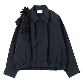 【マージ/MARGE】 60/40 embroidery zip shell jacket人気、トレンドファッション・服の通販 founy(ファニー) ファッション Fashion レディースファッション Fashion for Women アウター Coat / Outerwear Collection レディースジャケット・軽アウター Jackets 2025年 2025 2025-2026秋冬・A/W Autumn/Winter 2025–26 AW25–26 フロント Front, Front Design ブルゾン Blouson, Bomber Jacket モチーフ Motif, Design Theme リボン Ribbon, Bow |ID:prp329100004644664