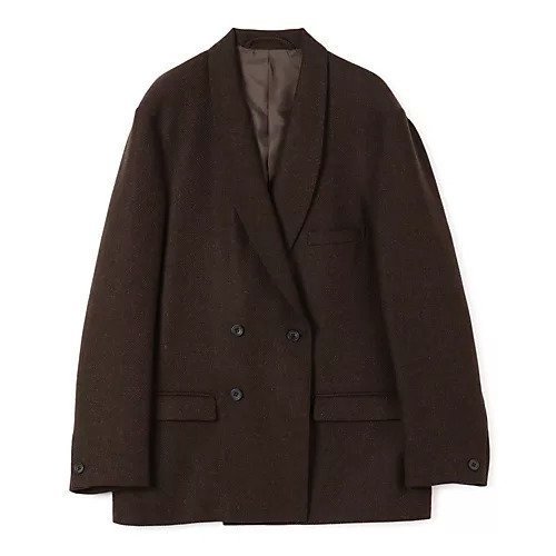 【マージ/MARGE】のWool double-breasted shawl collar jacket インテリア・キッズ・メンズ・レディースファッション・服の通販 founy(ファニー) 　ファッション　Fashion　レディースファッション　Fashion for Women　アウター　Coat / Outerwear Collection　レディースジャケット・軽アウター　Jackets　2025年　2025　2025-2026秋冬・A/W　Autumn/Winter 2025–26 AW25–26　ショール　Shawl, Wrap　ジャケット　Jacket, Outerwear　ダブル　Double, Double-Breasted　エレガント 上品　Elegant　Brown|ID: prp329100004644667 ipo3291000000033514710