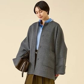 【マルティニーク/martinique】のウールリバーノーカラーコート 人気、トレンドファッション・服の通販 founy(ファニー) ファッション Fashion レディースファッション Fashion for Women アウター Coat / Outerwear Collection コート・ロングコート・ピーコート Long Coats, Peacoats & More おすすめ Recommended / Our Picks ボトム Bottoms, Lower Wear ポンチョ Poncho, Cape Style |ID:prp329100004644677