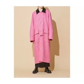 【タナカ/TANAKA】のTHE WORK COAT 人気、トレンドファッション・服の通販 founy(ファニー) ファッション Fashion レディースファッション Fashion for Women アウター Coat / Outerwear Collection コート・ロングコート・ピーコート Long Coats, Peacoats & More 2024年 2024 2024-2025秋冬・A/W Autumn/Winter 2024–25 AW24–25 ツイード Twill, Twill Weave フォルム Silhouette, Form ワーク Workwear, Utility Style |ID:prp329100004644684
