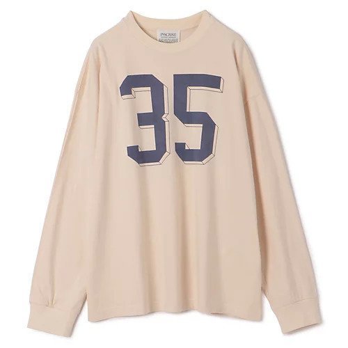 【アンスクリア/INSCRIRE】のNo35 Long Sleeve Loose Fit インテリア・キッズ・メンズ・レディースファッション・服の通販 founy(ファニー) 　ファッション　Fashion　レディースファッション　Fashion for Women　トップス・カットソー　Cut & Sew Tops　リラックス　Relax, Relaxed Fit　ヴィンテージ　Vintage Style　洗える　Machine Washable　IVORYxNAVY|ID: prp329100004645369 ipo3291000000033591174