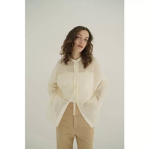【クラネ/CLANE】のSHEER DOLMAN SHIRTS 人気、トレンドファッション・服の通販 founy(ファニー) 　ファッション　Fashion　レディースファッション　Fashion for Women　トップス・カットソー　Cut & Sew Tops　シャツ・ブラウス・オフィスカジュアル　Elegant Blouses & Button-Ups　2025年　2025　2025-2026秋冬・A/W　Autumn/Winter 2025–26 AW25–26　ストリング　String, Drawstring　ストレッチ　Stretch, Stretchy Fabric　タンク　Tank Top, Sleeveless Top　フォルム　Silhouette, Form　ポケット　Pocket, Pocket Detail　other-3|ID: prp329100004645376 ipo3291000000034864572