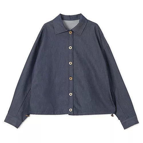 【エムセブンデイズ/M7days】の【コラボ】コンパクトシャツジャケット インテリア・キッズ・メンズ・レディースファッション・服の通販 founy(ファニー) 　ファッション　Fashion　レディースファッション　Fashion for Women　アウター　Coat / Outerwear Collection　レディースジャケット・軽アウター　Jackets　なめらか　Smooth, Silky Texture　ウォッシャブル　Machine Washable　コラボ　Collaboration, Collab　セットアップ　Set-Up, Coordinated Outfit　ツイル　Twist, Twisted Detail　ブラウジング　Blouson Silhouette, Cinched Waist　ブルゾン　Blouson, Bomber Jacket　吸水　Absorbent, Quick-Dry　洗える　Machine Washable　シャンブレーブルー|ID: prp329100004645378 ipo3291000000035920518