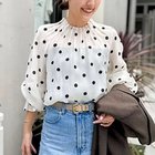 【ノーリーズ/NOLLEY'S】のウォッシャブルピンタックドットプリントブラウス ホワイト系4|ID: prp329100004645383 ipo3291000000034745057