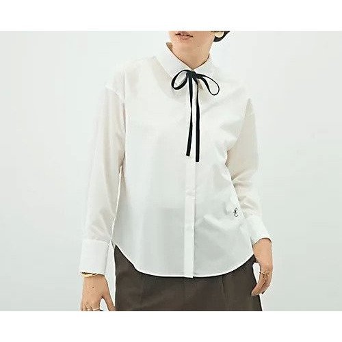 【ノーリーズ/NOLLEY'S】のウォッシャブルリボン付きシャツ インテリア・キッズ・メンズ・レディースファッション・服の通販 founy(ファニー) ファッション Fashion レディースファッション Fashion for Women トップス・カットソー Cut & Sew Tops シャツ・ブラウス・オフィスカジュアル Elegant Blouses & Button-Ups 2025年 2025 2025-2026秋冬・A/W Autumn/Winter 2025–26 AW25–26 インナー Innerwear ジャケット Jacket, Outerwear ベロア Velour, Soft Velvet ボトム Bottoms, Lower Wear リボン Ribbon, Bow ワンポイント One Point, Statement Accent ホワイト|ID: prp329100004645385 ipo3291000000033526288