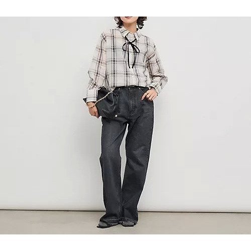 【ノーリーズ/NOLLEY'S】のウォッシャブルリボン付きチェックシャツ 人気、トレンドファッション・服の通販 founy(ファニー) ファッション Fashion レディースファッション Fashion for Women トップス・カットソー Cut & Sew Tops シャツ・ブラウス・オフィスカジュアル Elegant Blouses & Button-Ups 2025年 2025 2025-2026秋冬・A/W Autumn/Winter 2025–26 AW25–26 インナー Innerwear シアー Sheer, See-Through ジャケット Jacket, Outerwear チェック Check, Plaid, Tartan ベロア Velour, Soft Velvet ベーシック Basic, Essential ボトム Bottoms, Lower Wear リボン Ribbon, Bow ワンポイント One Point, Statement Accent A/W・秋冬 Autumn/Winter other-2|ID: prp329100004645396 ipo3291000000033526382