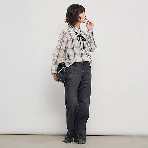 【ノーリーズ/NOLLEY'S】のウォッシャブルリボン付きチェックシャツ 人気、トレンドファッション・服の通販 founy(ファニー) ファッション Fashion レディースファッション Fashion for Women トップス・カットソー Cut & Sew Tops シャツ・ブラウス・オフィスカジュアル Elegant Blouses & Button-Ups 2025年 2025 2025-2026秋冬・A/W Autumn/Winter 2025–26 AW25–26 インナー Innerwear シアー Sheer, See-Through ジャケット Jacket, Outerwear チェック Check, Plaid, Tartan ベロア Velour, Soft Velvet ベーシック Basic, Essential ボトム Bottoms, Lower Wear リボン Ribbon, Bow ワンポイント One Point, Statement Accent A/W・秋冬 Autumn/Winter other-3|ID: prp329100004645396 ipo3291000000033526384