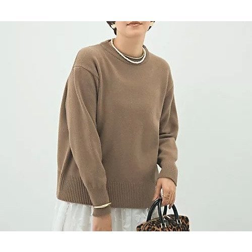 【ノーリーズ/NOLLEY'S】の5Gノアリスクルーネックプルオーバーニット インテリア・キッズ・メンズ・レディースファッション・服の通販 founy(ファニー) 　ファッション　Fashion　レディースファッション　Fashion for Women　トップス・カットソー　Cut & Sew Tops　ニット　Knit Tops & Sweaters　カジュアルプルオーバー・ニットトップス　Pullovers & Knit Tops / Casual Pullovers　2025年　2025　2025-2026秋冬・A/W　Autumn/Winter 2025–26 AW25–26　カーディガン　Cardigan, Knitwear　ショート　Short, Short Length　ストレッチ　Stretch, Stretchy Fabric　デニム　Denim, Jeans Material　マキシ　Maxi, Full Length　ロング　Long, Long-Length　ブラウン|ID: prp329100004645403 ipo3291000000033526436