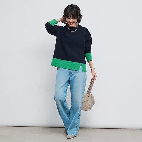 【ノーリーズ/NOLLEY'S】の5Gノアリスクルーネックプルオーバーニット 人気、トレンドファッション・服の通販 founy(ファニー) 　ファッション　Fashion　レディースファッション　Fashion for Women　トップス・カットソー　Cut & Sew Tops　ニット　Knit Tops & Sweaters　カジュアルプルオーバー・ニットトップス　Pullovers & Knit Tops / Casual Pullovers　2025年　2025　2025-2026秋冬・A/W　Autumn/Winter 2025–26 AW25–26　カーディガン　Cardigan, Knitwear　ショート　Short, Short Length　ストレッチ　Stretch, Stretchy Fabric　デニム　Denim, Jeans Material　マキシ　Maxi, Full Length　ロング　Long, Long-Length　other-3|ID: prp329100004645403 ipo3291000000033526440