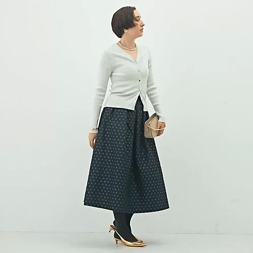 【ノーリーズ/NOLLEY'S】のリブ斜め柄Vネックカーディガン 人気、トレンドファッション・服の通販 founy(ファニー) 　ファッション　Fashion　レディースファッション　Fashion for Women　トップス・カットソー　Cut & Sew Tops　カーディガン・羽織り　Layered Style Cardigans　Vネックトップス　V-Neck Tops / V-Cut Neckline Shirts　2025年　2025　2025-2026秋冬・A/W　Autumn/Winter 2025–26 AW25–26　カーディガン　Cardigan, Knitwear　ストレッチ　Stretch, Stretchy Fabric　other-3|ID: prp329100004645419 ipo3291000000033526555