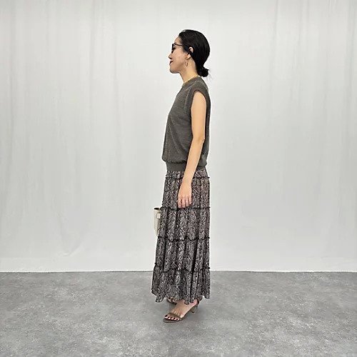 【エムセブンデイズ/M7days】の【徳原文子さんコラボ】シアーニットベスト 人気、トレンドファッション・服の通販 founy(ファニー) 　ファッション　Fashion　レディースファッション　Fashion for Women　アウター　Coat / Outerwear Collection　トップス・カットソー　Cut & Sew Tops　ニット　Knit Tops & Sweaters　ベスト&ジレ / 重ね着スタイル　Vests & Gilets　コラボ　Collaboration, Collab　セットアップ　Set-Up, Coordinated Outfit　ツイスト　Tweed, Tweed Fabric　ノースリーブ　Sleeveless, No-Sleeve　ベスト　Vest, Waistcoat　洗える　Machine Washable　other-3|ID: prp329100004645427 ipo3291000000034640186