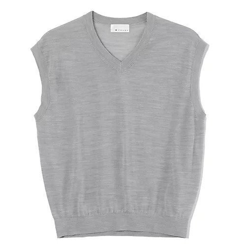 【エムセブンデイズ/M7days】の【コラボ】シアーニットベスト インテリア・キッズ・メンズ・レディースファッション・服の通販 founy(ファニー) 　ファッション　Fashion　レディースファッション　Fashion for Women　アウター　Coat / Outerwear Collection　トップス・カットソー　Cut & Sew Tops　ニット　Knit Tops & Sweaters　ベスト&ジレ / 重ね着スタイル　Vests & Gilets　コラボ　Collaboration, Collab　セットアップ　Set-Up, Coordinated Outfit　ツイスト　Tweed, Tweed Fabric　ノースリーブ　Sleeveless, No-Sleeve　ベスト　Vest, Waistcoat　洗える　Machine Washable　グレー|ID: prp329100004645427 ipo3291000000036053815