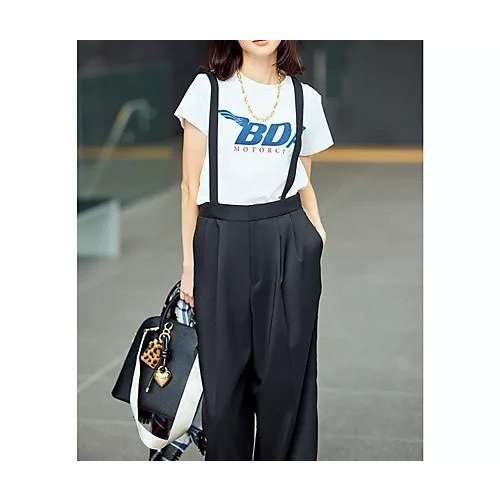 【エムセブンデイズ/M7days】の【徳原文子さんコラボ】サスペンダーつきタックパンツ 人気、トレンドファッション・服の通販 founy(ファニー) 　ファッション　Fashion　レディースファッション　Fashion for Women　パンツ　Pants & Trousers　コラボ　Collaboration, Collab　サスペンダー　Suspenders, Braces　センター　Center, Center Line　ダブル　Double, Double-Breasted　バランス　Balance, Style Balance　フォルム　Silhouette, Form　メランジ　Melange, Mixed Yarn　ワイド　Wide, Wide Fit　洗える　Machine Washable　other-3|ID: prp329100004645434 ipo3291000000033526671