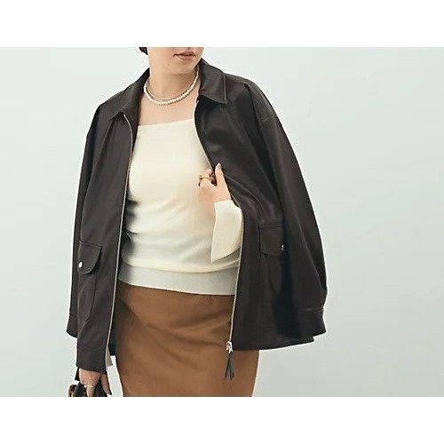 【ノーリーズソフィー/NOLLEY'S sophi】の《セットアップ対応》ウォッシャブルフェイクレザーブルゾン インテリア・キッズ・メンズ・レディースファッション・服の通販 founy(ファニー) https://founy.com/ ファッション Fashion レディースファッション Fashion for Women アウター Coat / Outerwear Collection ブルゾンジャケット・スポーティアウター Blouson Jackets 2025年 2025 2025-2026秋冬・A/W Autumn/Winter 2025–26 AW25–26 おすすめ Recommended / Our Picks ジャケット Jacket, Outerwear セットアップ Set-Up, Coordinated Outfit フェイクレザー Faux Leather, PU Leather レース Lace, Lace Fabric 秋 Autumn |ID: prp329100004645522 ipo3291000000033527388