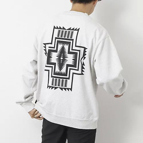 【ノーリーズ グッドマン/NOLLEY'S goodman / MEN】の【PENDLETON/ペンドルトン】Back Print Sweat 25AW インテリア・キッズ・メンズ・レディースファッション・服の通販 founy(ファニー) 　ファッション　Fashion　メンズファッション　Fashion for Men　2025年　2025　2025-2026秋冬・A/W　Autumn/Winter 2025–26 AW25–26　フロント　Front, Front Design　プリント　Print, Printed Pattern　リラックス　Relax, Relaxed Fit　ロング　Long, Long-Length　ホワイト|ID: prp329100004645539 ipo3291000000033527556