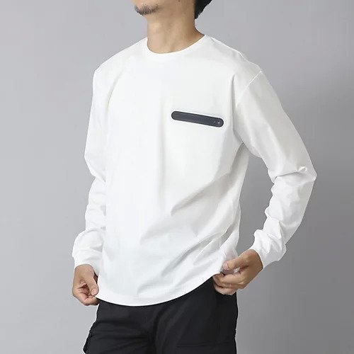 【ノーリーズ グッドマン/NOLLEY'S goodman / MEN】の【ACTIVE SECT】《限定展開》シーリングポケットロンT 25AW インテリア・キッズ・メンズ・レディースファッション・服の通販 founy(ファニー) 　ファッション　Fashion　メンズファッション　Fashion for Men　2025年　2025　2025-2026秋冬・A/W　Autumn/Winter 2025–26 AW25–26　なめらか　Smooth, Silky Texture　シルケット　Silket, Silky Cotton　シンプル　Simple, Minimal　ポケット　Pocket, Pocket Detail　リラックス　Relax, Relaxed Fit　エレガント 上品　Elegant　長袖　Long Sleeve, Full Sleeve　ホワイト|ID: prp329100004645544 ipo3291000000033527592