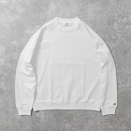 【ノーリーズ グッドマン/NOLLEY'S goodman / MEN】の度詰め引き揃え天竺 クラフトクジラ ロンT 25AW インテリア・キッズ・メンズ・レディースファッション・服の通販 founy(ファニー) 　ファッション　Fashion　メンズファッション　Fashion for Men　2025年　2025　2025-2026秋冬・A/W　Autumn/Winter 2025–26 AW25–26　おすすめ　Recommended / Our Picks　インナー　Innerwear　カーディガン　Cardigan, Knitwear　シンプル　Simple, Minimal　ジャケット　Jacket, Outerwear　チェーン　Chain, Chain Strap　ブルゾン　Blouson, Bomber Jacket　リラックス　Relax, Relaxed Fit　ホワイト|ID: prp329100004645547 ipo3291000000033527611