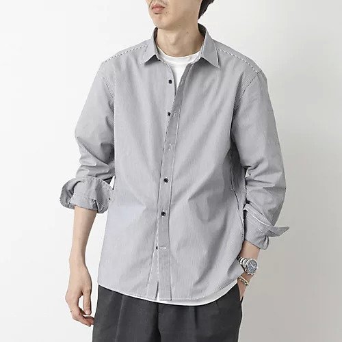 【ノーリーズ グッドマン/NOLLEY'S goodman / MEN】のピーチブロード レギュラーカラーシャツ 25AW インテリア・キッズ・メンズ・レディースファッション・服の通販 founy(ファニー) https://founy.com/ ファッション Fashion メンズファッション Fashion for Men インナー Innerwear シンプル Simple, Minimal デニム Denim, Jeans Material ピーチ Peach, Soft Touch ブロード Broadcloth, Fine Cotton ポケット Pocket, Pocket Detail レギュラー Regular, Standard Fit ロング Long, Long-Length 2025年 2025 2025-2026秋冬・A/W Autumn/Winter 2025–26 AW25–26 |ID: prp329100004645550 ipo3291000000033527642