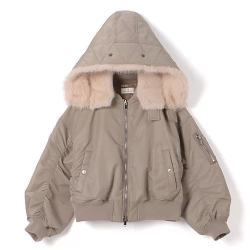 【アッパー ハイツ/upper hights】のTHE U-2 HOODIE インテリア・キッズ・メンズ・レディースファッション・服の通販 founy(ファニー) 　ファッション　Fashion　レディースファッション　Fashion for Women　サテン　Satin, Glossy Fabric　ブルゾン　Blouson, Bomber Jacket　人気　Popular, Best Seller　定番　Standard, Basic Item　GREGE|ID: prp329100004645592 ipo3291000000033528355