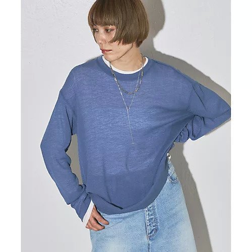 【ウィムガゼット/Whim Gazette】の【GEMINI】クルーネックプルオーバー 人気、トレンドファッション・服の通販 founy(ファニー) 　ファッション　Fashion　レディースファッション　Fashion for Women　トップス・カットソー　Cut & Sew Tops　カジュアルプルオーバー・ニットトップス　Pullovers & Knit Tops / Casual Pullovers　シアー　Sheer, See-Through　ストレッチ　Stretch, Stretchy Fabric　長袖　Long Sleeve, Full Sleeve　ボトム　Bottoms, Lower Wear　エレガント 上品　Elegant　2025年　2025　2025-2026秋冬・A/W　Autumn/Winter 2025–26 AW25–26　 other-1|ID: prp329100004646698 ipo3291000000033540700
