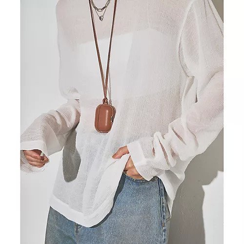 【ウィムガゼット/Whim Gazette】の【GEMINI】クルーネックプルオーバー 人気、トレンドファッション・服の通販 founy(ファニー) 　ファッション　Fashion　レディースファッション　Fashion for Women　トップス・カットソー　Cut & Sew Tops　カジュアルプルオーバー・ニットトップス　Pullovers & Knit Tops / Casual Pullovers　シアー　Sheer, See-Through　ストレッチ　Stretch, Stretchy Fabric　長袖　Long Sleeve, Full Sleeve　ボトム　Bottoms, Lower Wear　エレガント 上品　Elegant　2025年　2025　2025-2026秋冬・A/W　Autumn/Winter 2025–26 AW25–26　other-3|ID: prp329100004646698 ipo3291000000033540708