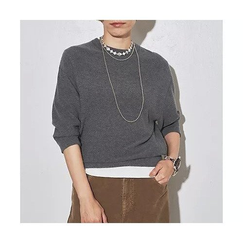 【ウィムガゼット/Whim Gazette】の【GEMINI】ニット インテリア・キッズ・メンズ・レディースファッション・服の通販 founy(ファニー) 　ファッション　Fashion　レディースファッション　Fashion for Women　トップス・カットソー　Cut & Sew Tops　ニット　Knit Tops & Sweaters　カットソー　Cut and Sewn Top　ショルダー　Shoulder, Shoulder Strap　ドロップ　Drop Shoulder, Dropped Style　ワッフル　Waffle, Waffle Knit　2025年　2025　2025-2026秋冬・A/W　Autumn/Winter 2025–26 AW25–26　グレー|ID: prp329100004646705 ipo3291000000033540775