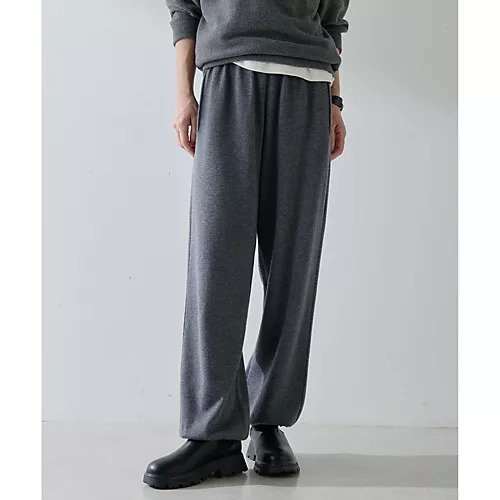 【ウィムガゼット/Whim Gazette】の【GEMINI】ニットパンツ インテリア・キッズ・メンズ・レディースファッション・服の通販 founy(ファニー) 　ファッション　Fashion　レディースファッション　Fashion for Women　パンツ　Pants & Trousers　シューズ　Shoes, Footwear　ストリング　String, Drawstring　ベーシック　Basic, Essential　ミラノリブ　Milano Rib, Milano Stitch　2025年　2025　2025-2026秋冬・A/W　Autumn/Winter 2025–26 AW25–26　グレー|ID: prp329100004646716 ipo3291000000033540860