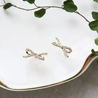 【フィービィー/phoebe】のフィミニティーリボンビジューピアス クリア|ID: prp329100004647741 ipo3291000000035013310