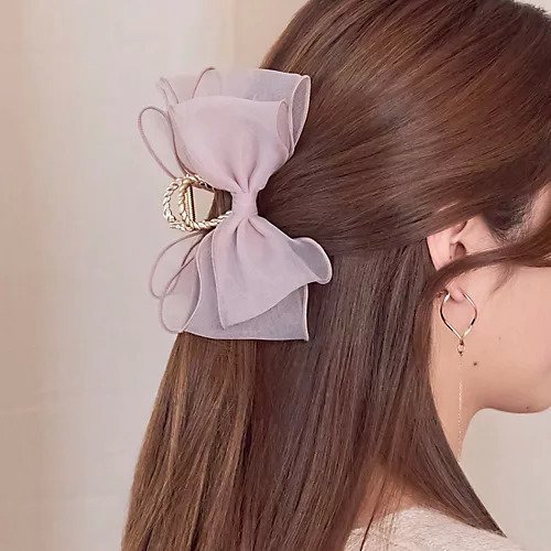 【フィービィー/phoebe】のボリュームオーガンジーリボンバンスクリップ ピンク インテリア・キッズ・メンズ・レディースファッション・服の通販 founy(ファニー) https://founy.com/ ファッション Fashion レディースファッション Fashion for Women オーガンジー Organza Fabric ハーフ Half, Half-Length |ID: prp329100004647749 ipo3291000000033551385