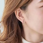 【フィービィー/phoebe】の【 K10 】ビジュードロップイヤリング クリア|ID: prp329100004647752 ipo3291000000033551398